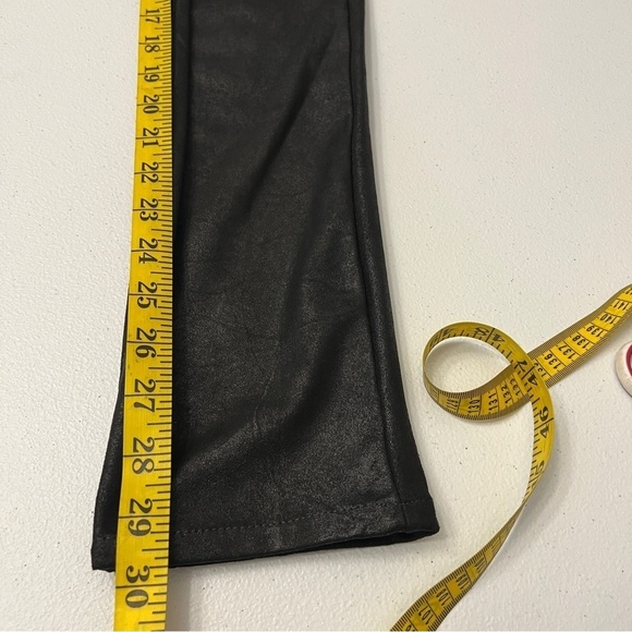 Chico's The Ultimate Fit Jeggings Faux Leather Leggings Black Slim Chico's sz 0 - Picture 11 of 11